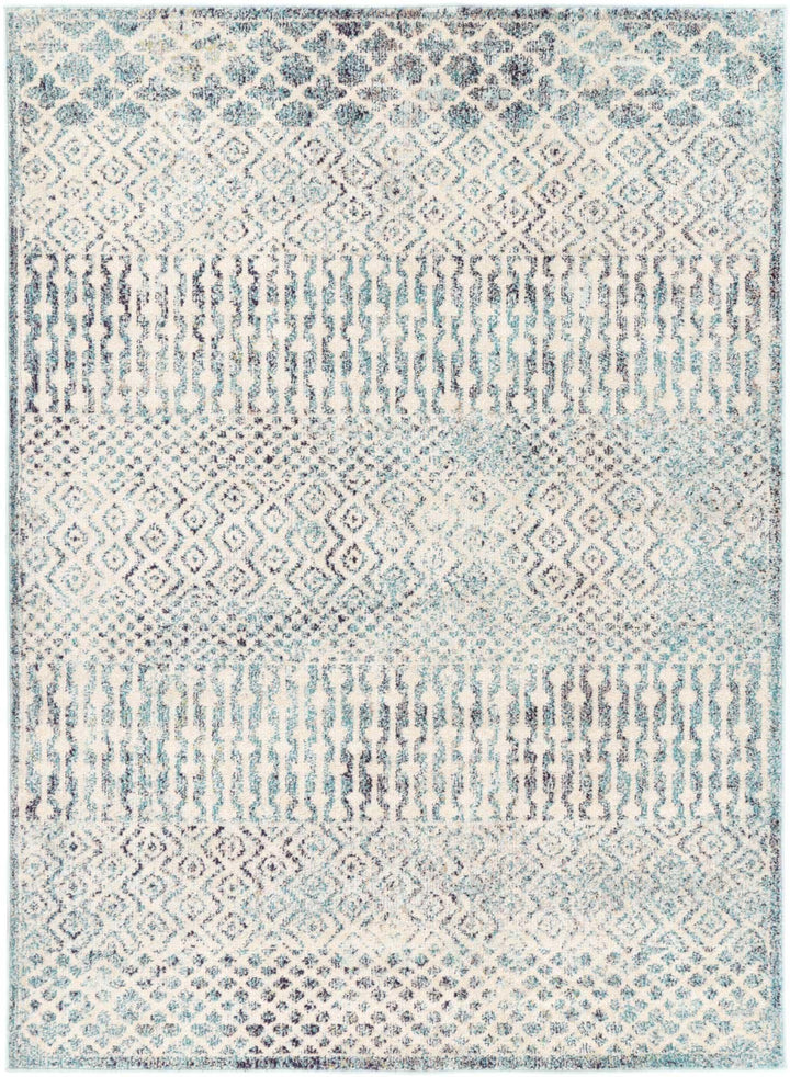 Tulin Incan Blue Tribal Rug - DLB Furniture