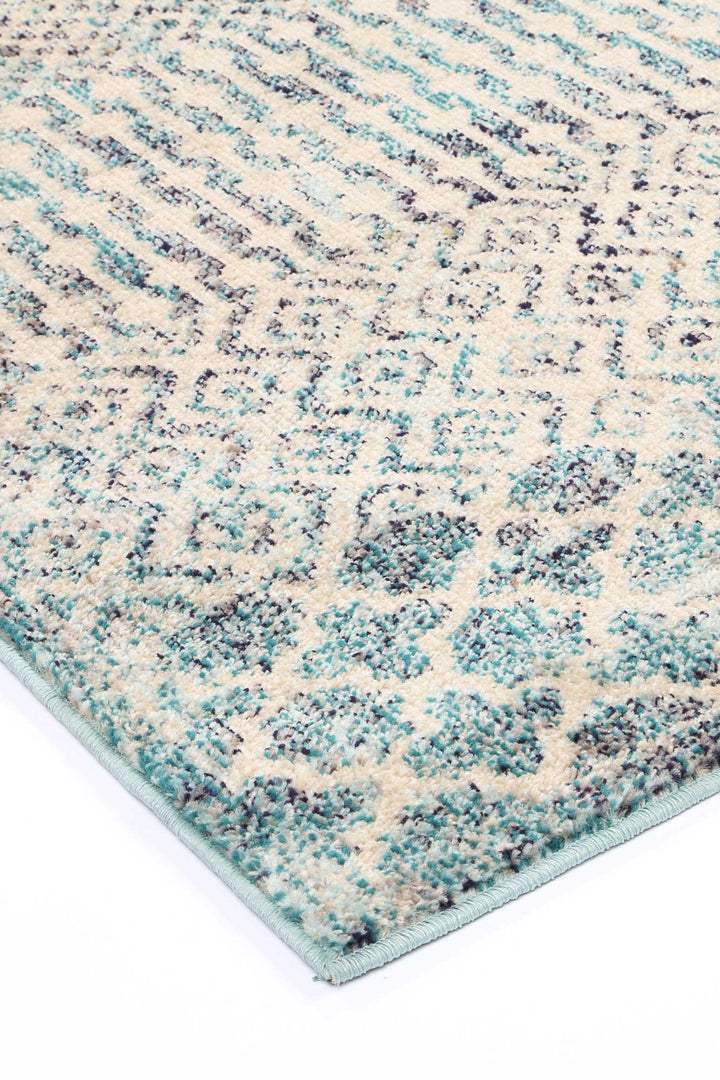 Tulin Incan Blue Tribal Rug - DLB Furniture