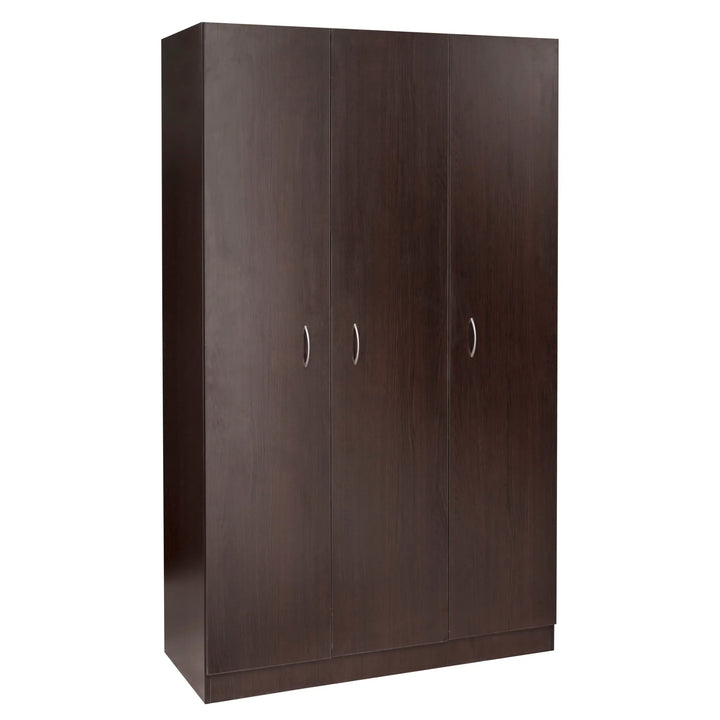 Metis 3 Doors Combo Walnut Wardrobe - DLB Furniture