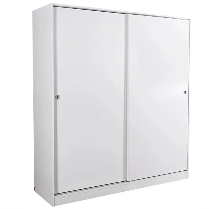 Built-in Modular Sliding Door White Wardrobe - DLB Furniture