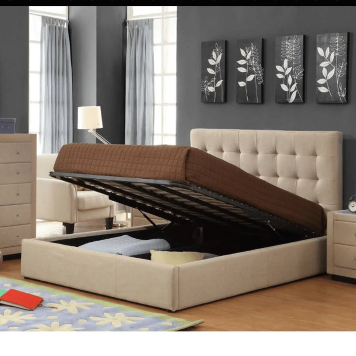 Brooklyn Fabric King Single Bed Frame - DLB Furniture