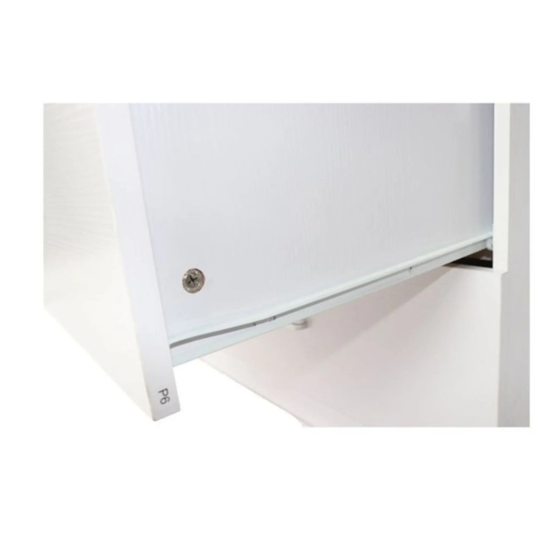 Bali 4 Drawers Tall Boy - White - DLB Furniture