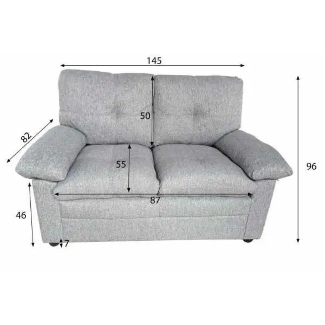 Bronte 2 seat Sofa – Middle Grey