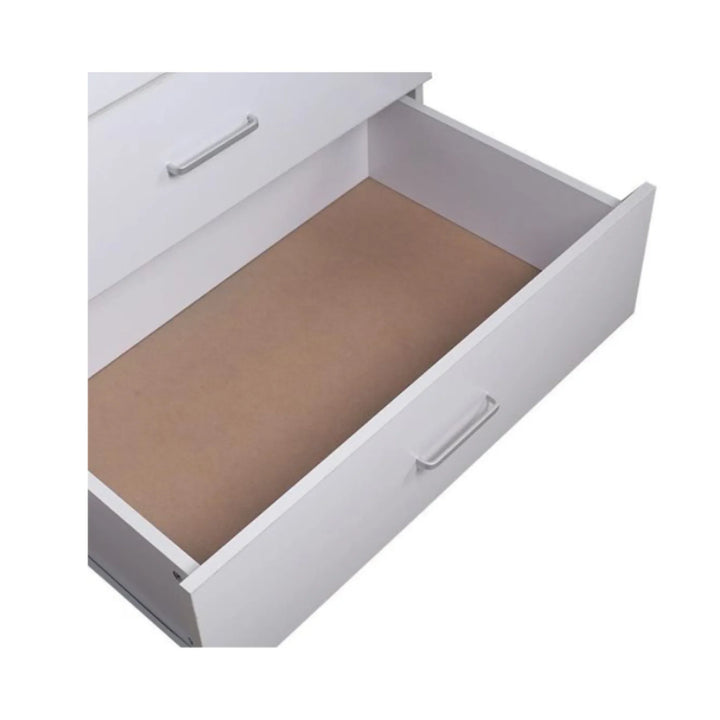 Beli 6 Drawers Lowboy - White - DLB Furniture