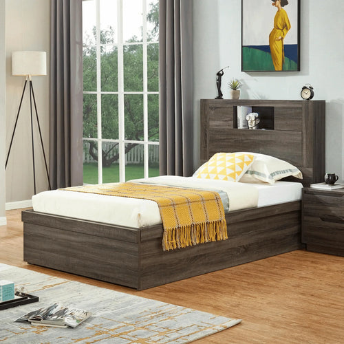 Boston King Single Bed Frame Charcoal - DLB Furniture