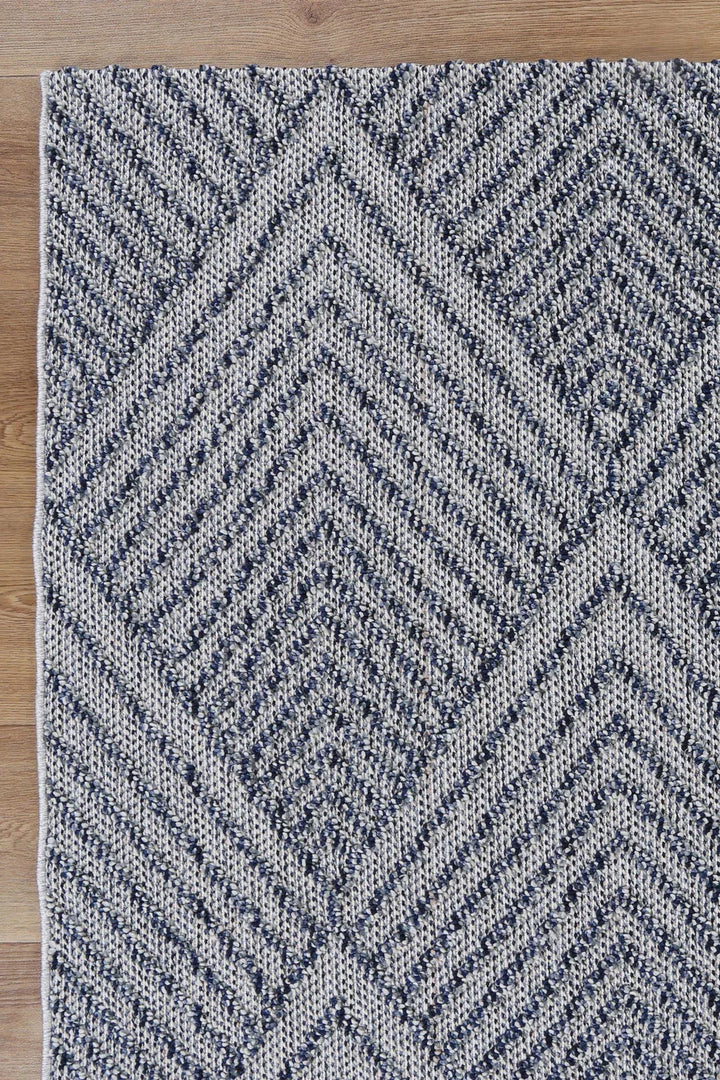 Vanuatu Naka Charcoal Geometric Flatweave Rug - 10 - DLB Furniture