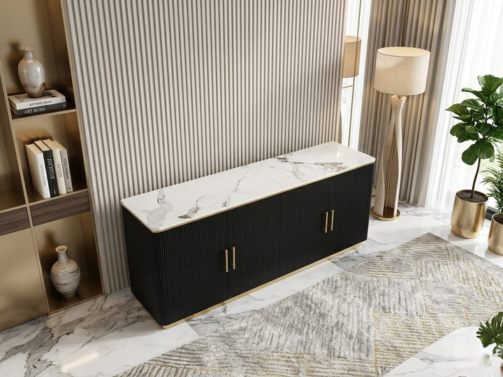 Arcadia Luxury Buffet Table Black (Custom Design Only)