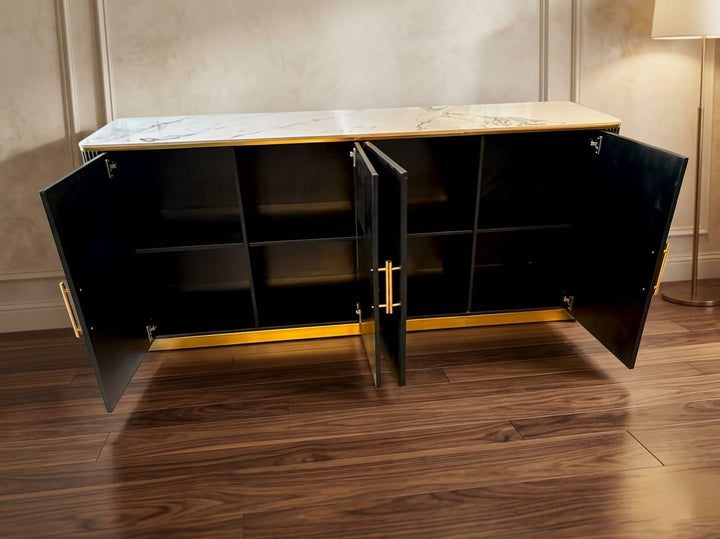 Arcadia Luxury Buffet Table Black (Custom Design Only)
