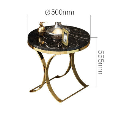 Elara Round Side Table (Black)