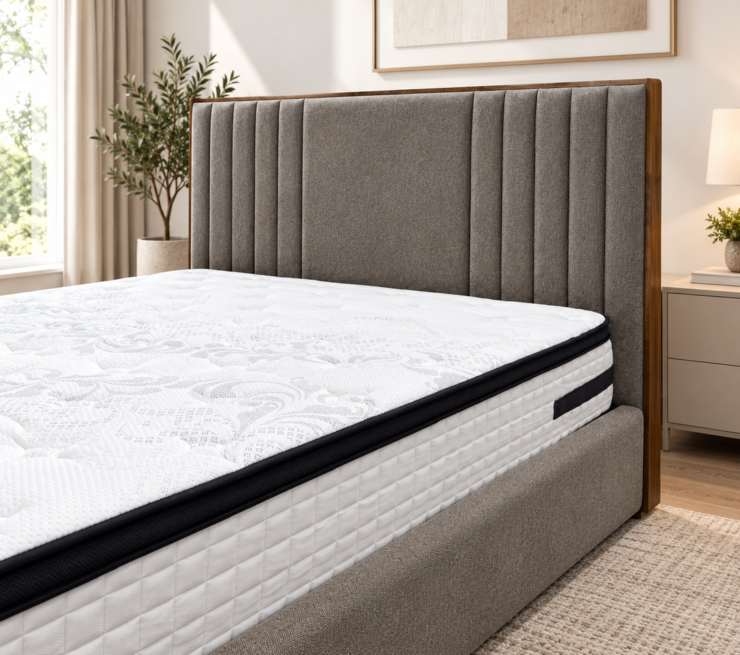 Luxe Fabric Bed Frame Queen (Fabric Bed Frame Queen)