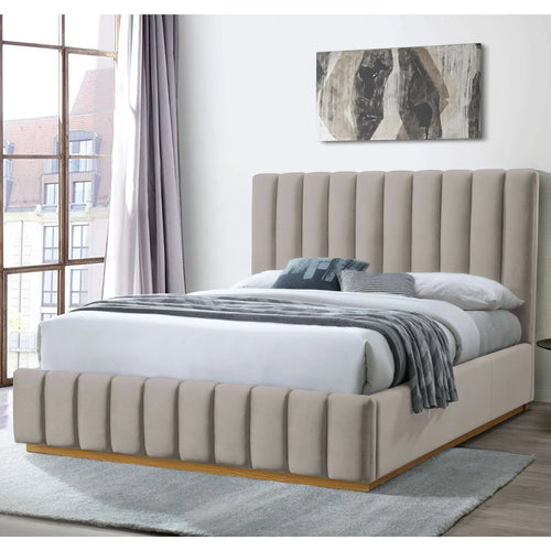 Elsa Velvet Double Bed Frame - DLB Furniture
