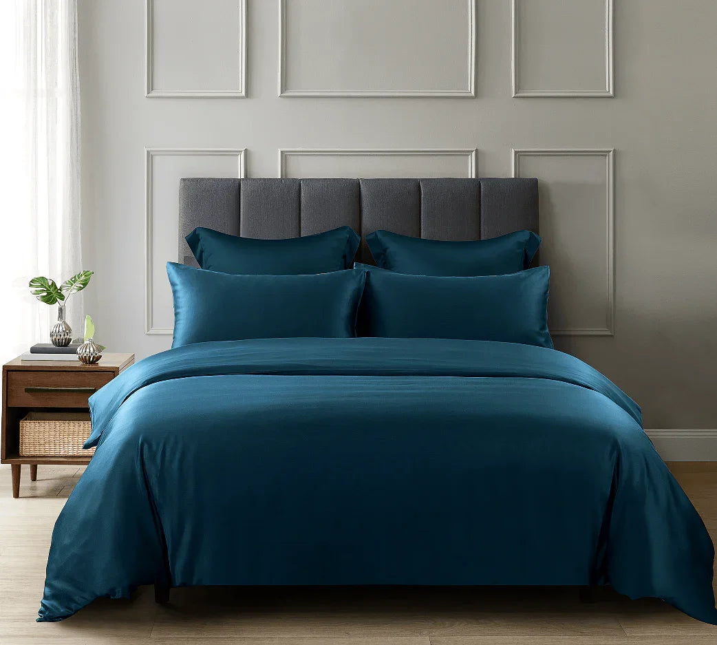 100% Organic Bamboo Fabric 300TC Bedding 5 pcs Sets- King - DLB Furniture