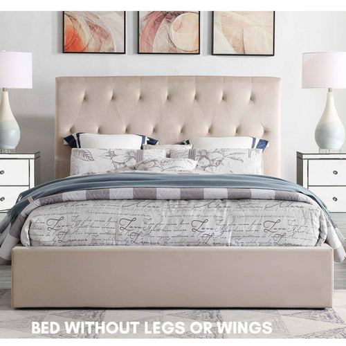 Merida Velvet King Bed - DLB Furniture