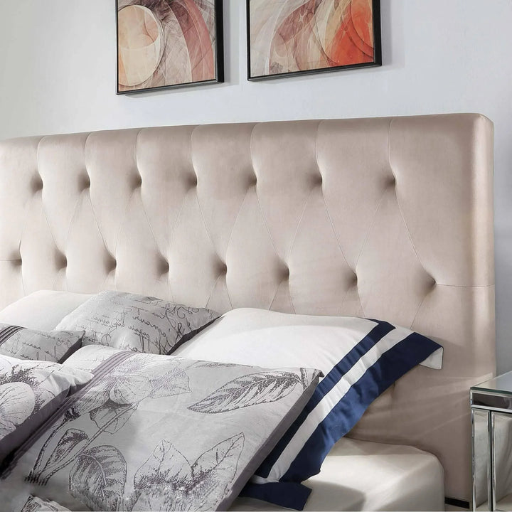 Merida Velvet Bed Head - DLB Furniture