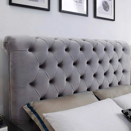 Triton Velvet Bedhead - DLB Furniture