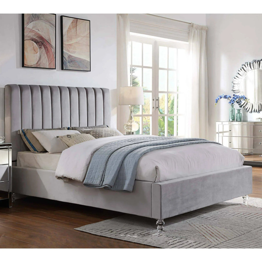 Belair Velvet King Bed Frame - DLB Furniture