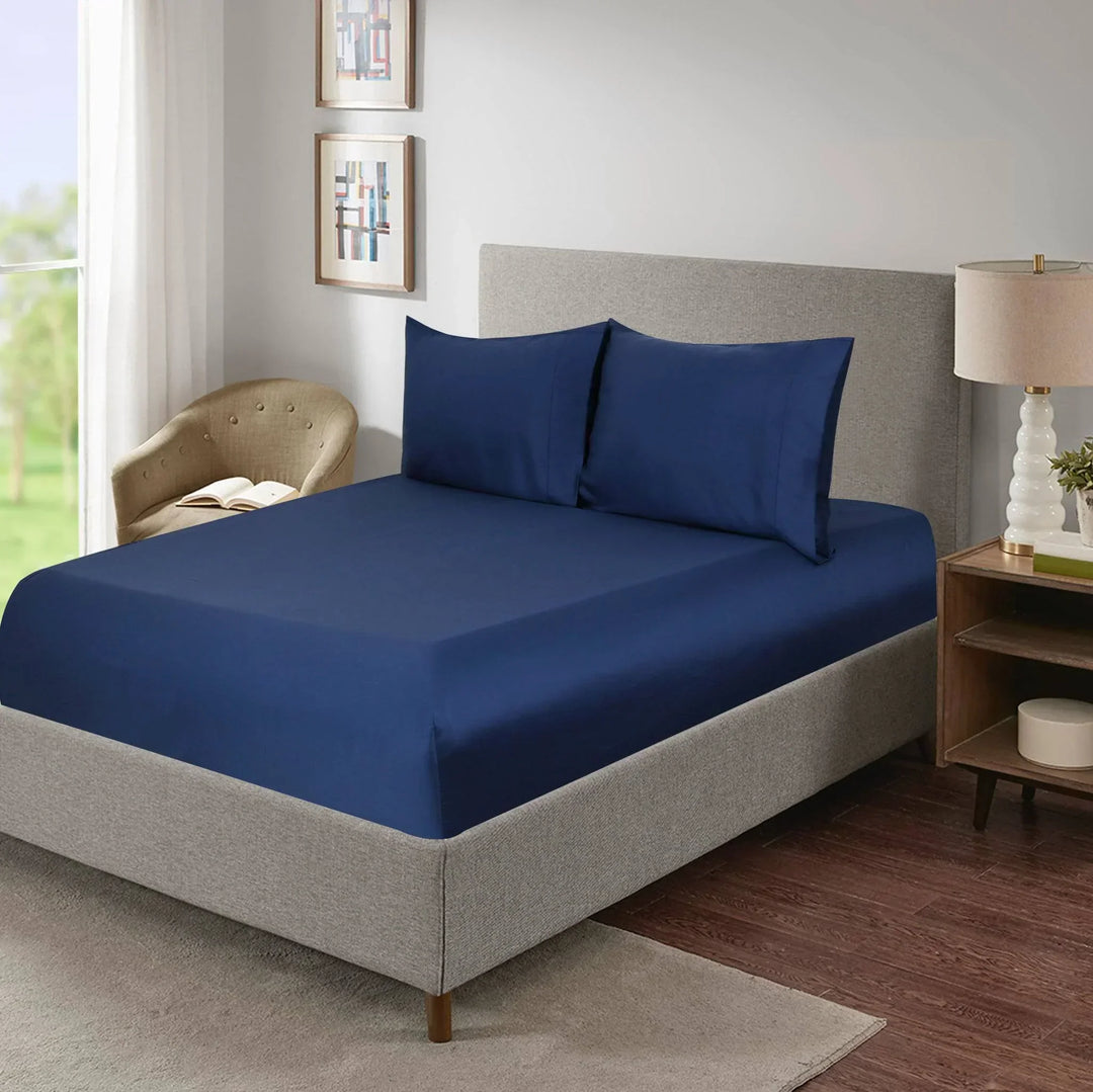 TENCEL™ 100% Lyocell Fibre Fitted Sheet White King - DLB Furniture