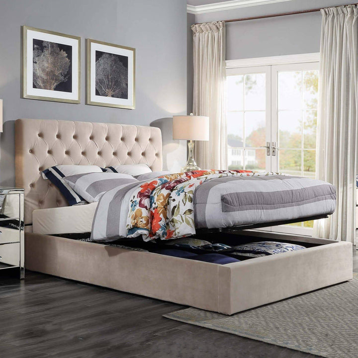Colima Velvet King Bed Frame - DLB Furniture