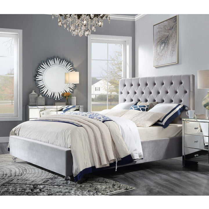 Colima Velvet King Bed Frame - DLB Furniture