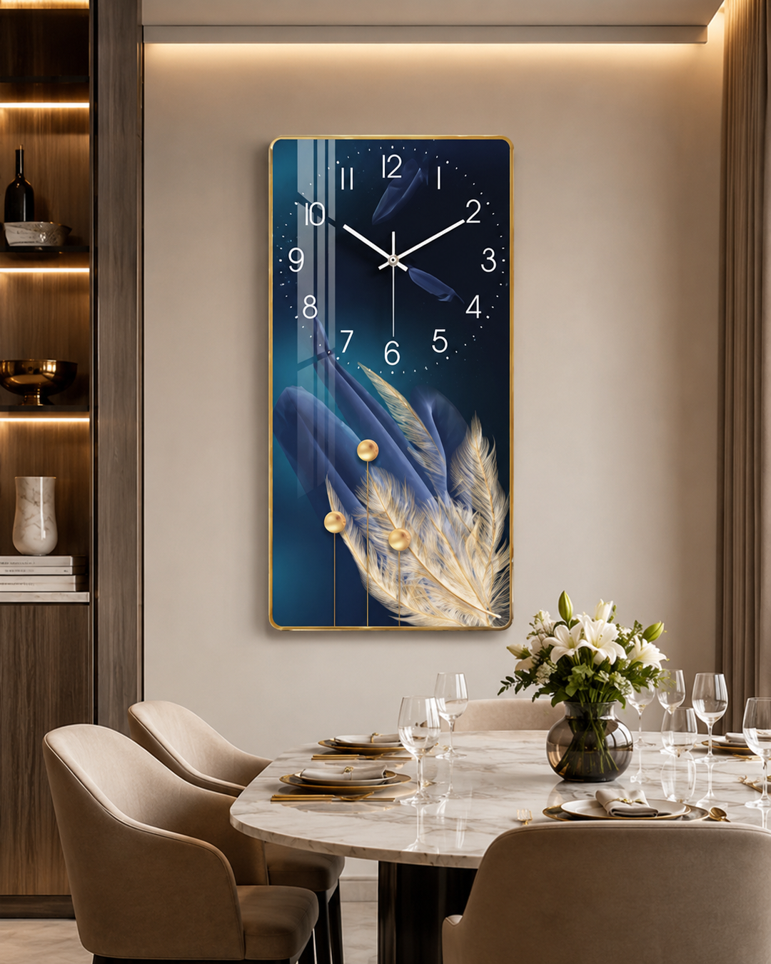 Crystal Porcelain Wall Art Clock – HM-003