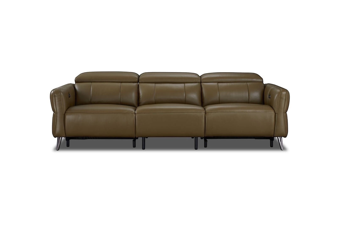 Valenza Leather Power Recliner Sofa