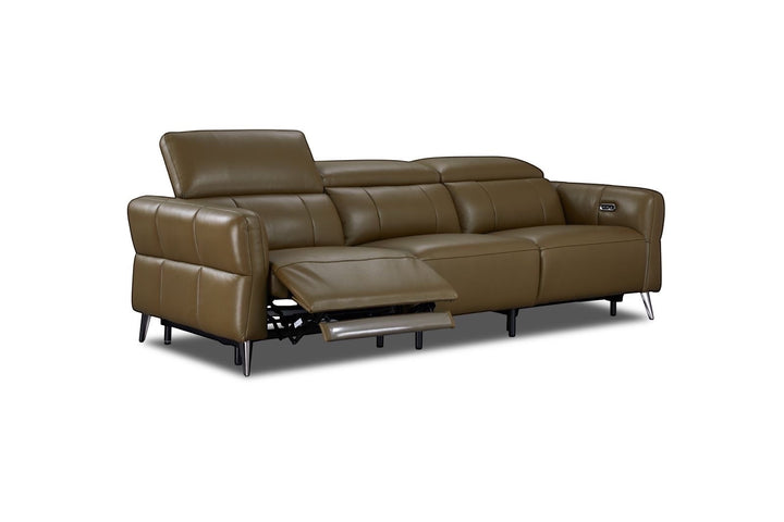 Valenza Leather Power Recliner Sofa