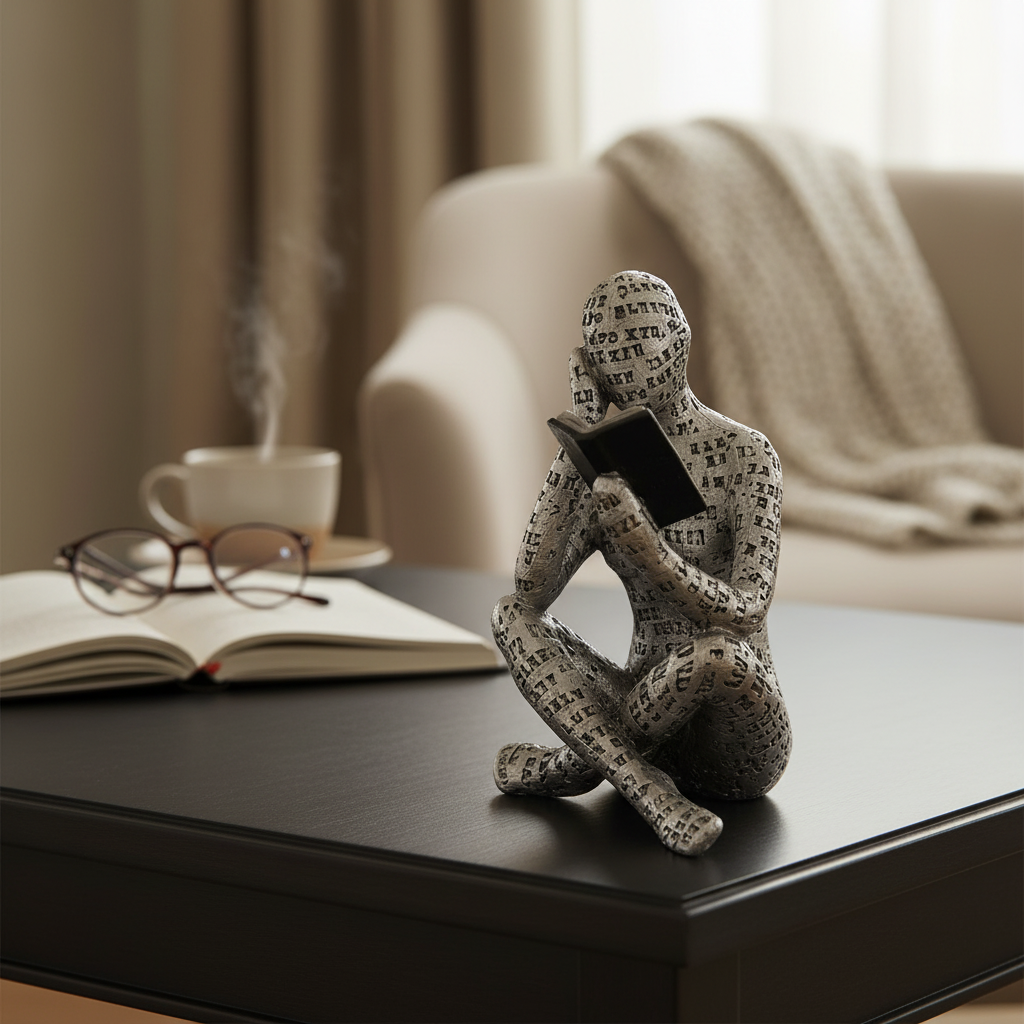Literati Reading Figurine Set