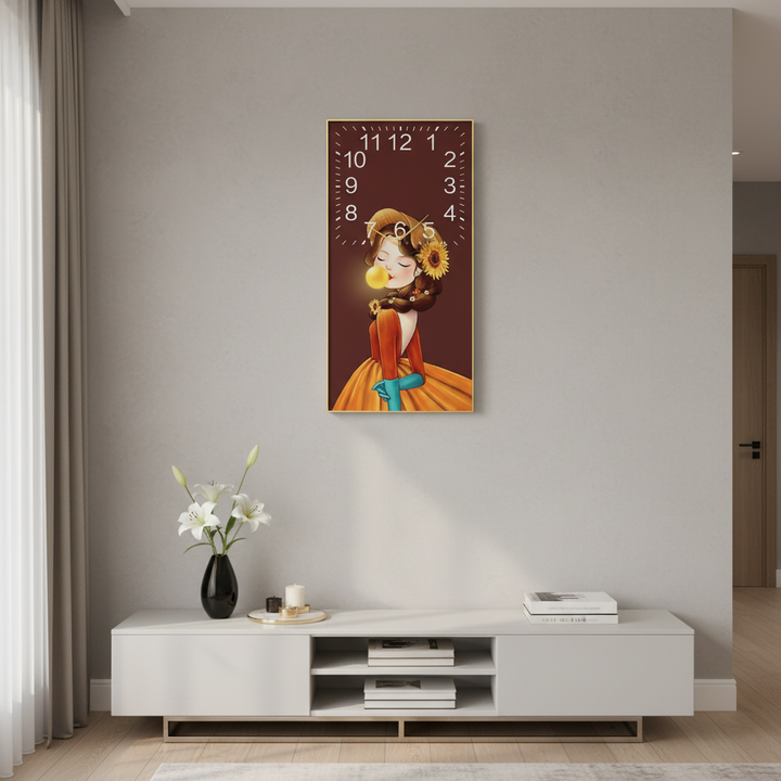 Bella Bloom Wall Clock