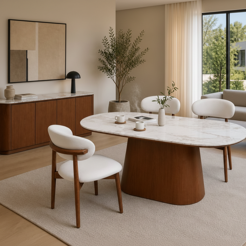 Livia Dining Table & Buffet