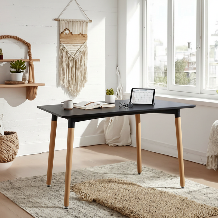 Camden 160cm Rectangle Dining Table – Black