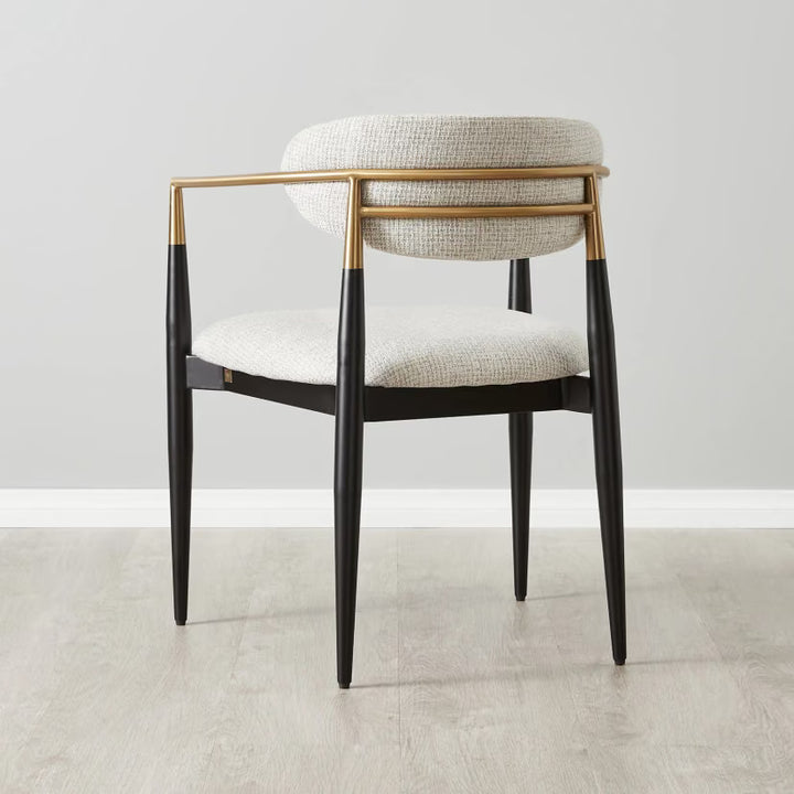 Sienna Fabric Dining Chair – White