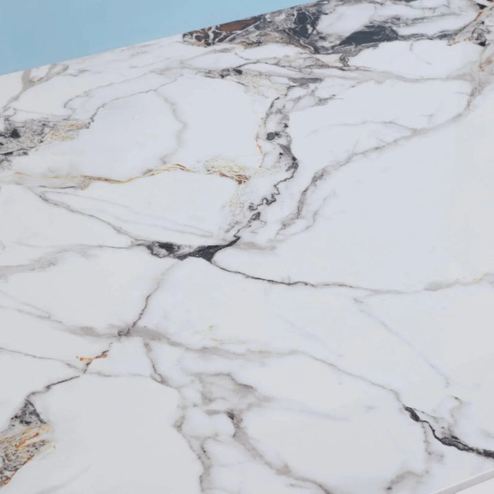 Catalyst Marbella white sintered stone dining table - DLB Furniture