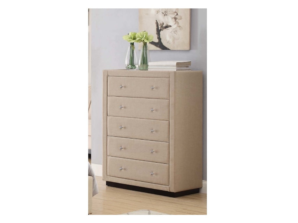 Fabric Tallboy Beige/Sand