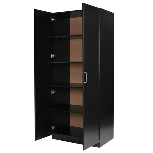 2 Door pantry  5 shelves Cupboard Black