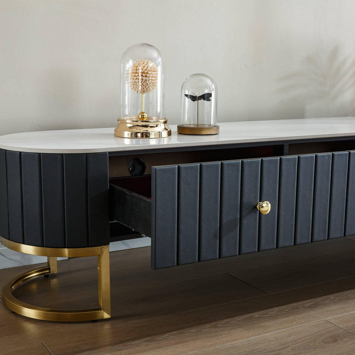 Rhea Black TV unit - DLB Furniture