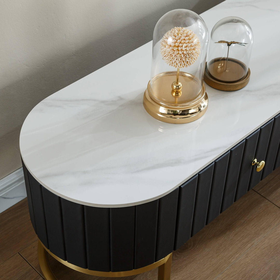 Rhea Black TV unit - DLB Furniture