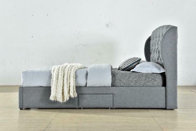 Henrick Fabric Queen Bed Frame