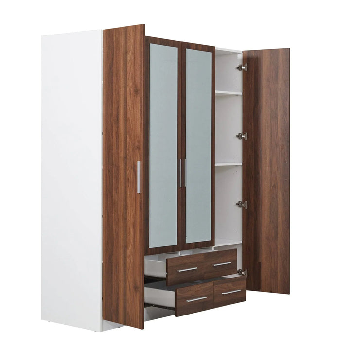 Beli 2 Tone 4 Door Wardrobe - DLB Furniture